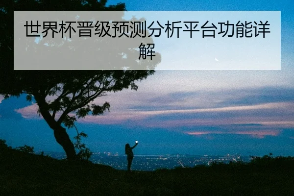 世界杯晋级预测分析平台功能详解